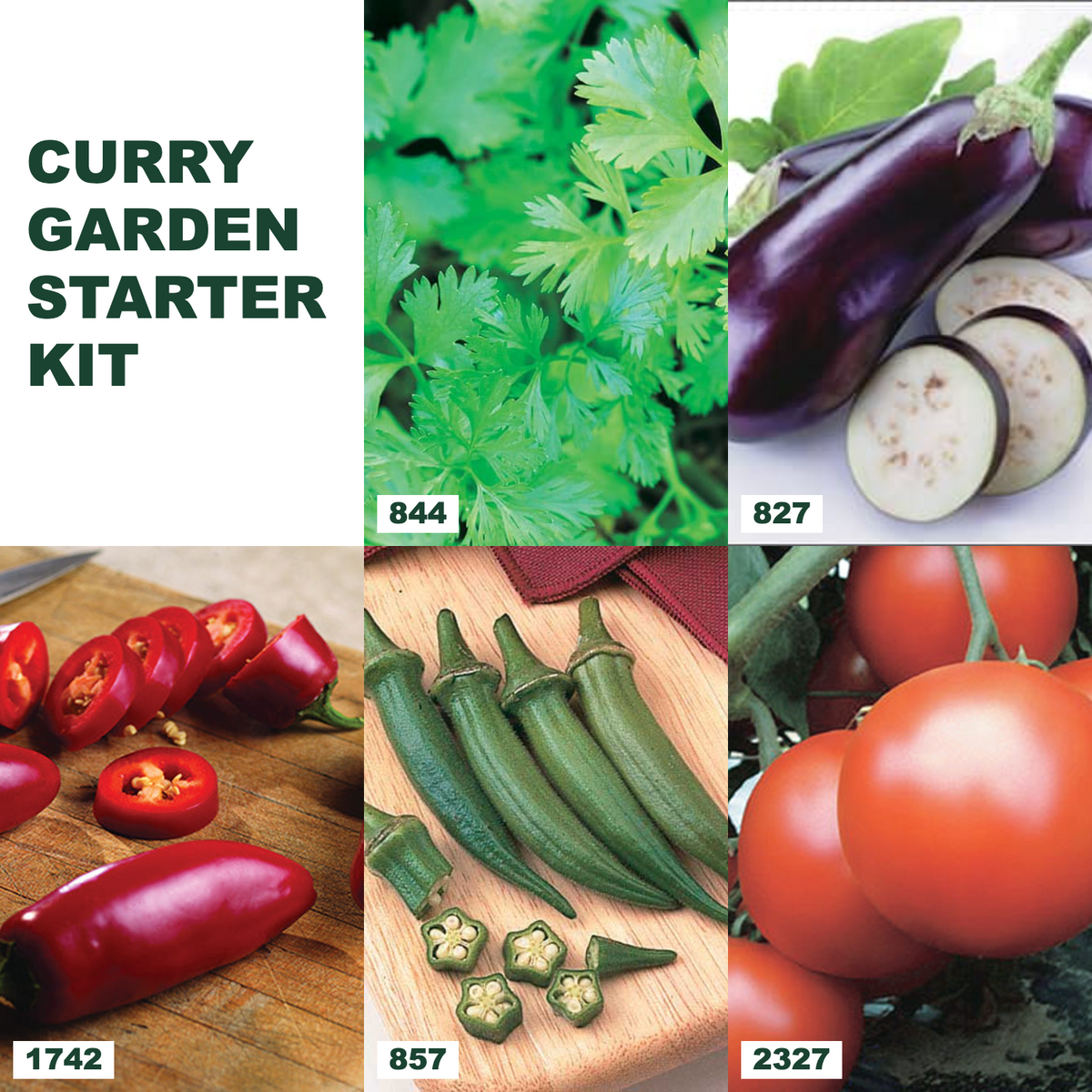 Curry Garden Starter Kit bundle collage