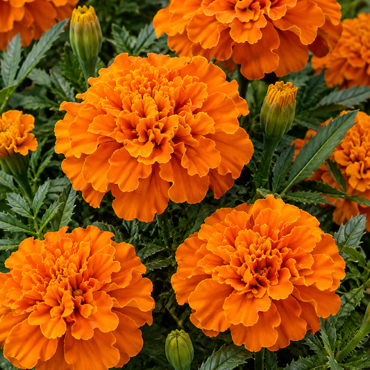 Tagetes Janie-Serie (20 cm) Tieforange